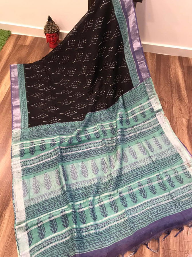 MG 111 Linen Digital Printed Daily Wear Sarees Wholesale Shop In Surat